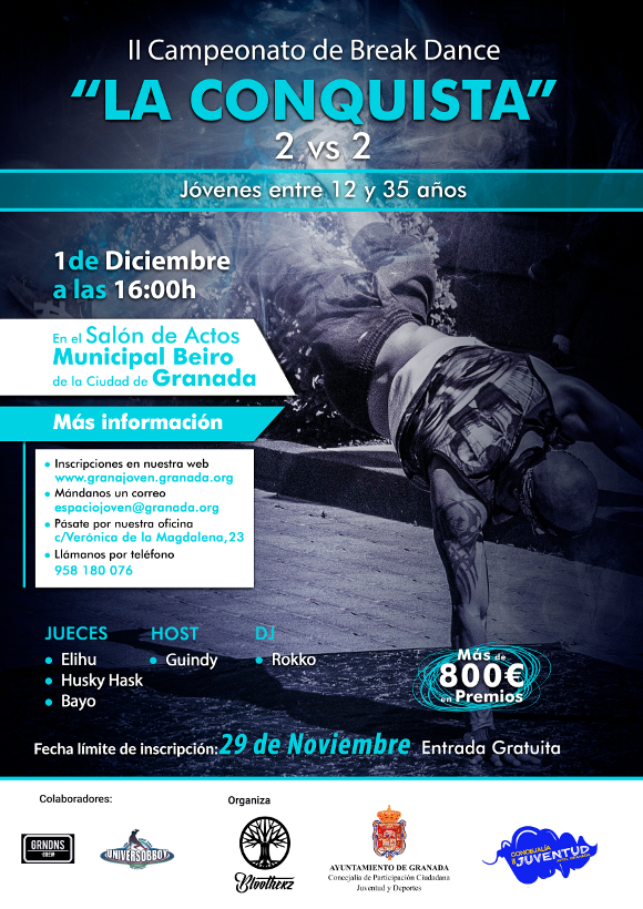 &copy;Ayto.Granada: Enredate: II Campeonato de Break Dance